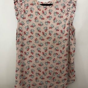 Loft Rose Floral Tank XL